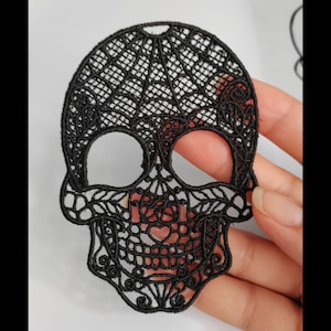 Freestanding Skull Embroidery Design - Skull Embroidery Pattern - Machine Embroidery Design - Instant Download