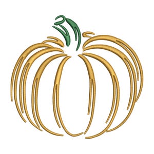Pumpkin Embroidery Design - Autumn Embroidery Pattern - Machine Embroidery File - Instant Download