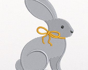 Bunny Machine Embroidery Design: Easter Pattern (Instant Download, PDF Worksheet Included)