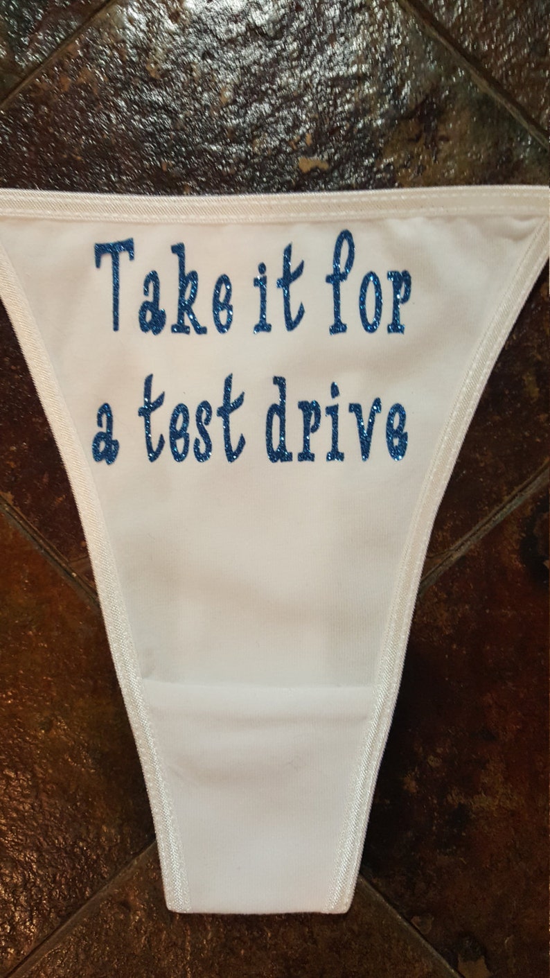 Take it for a test drive hotwife panties/thong Etsy