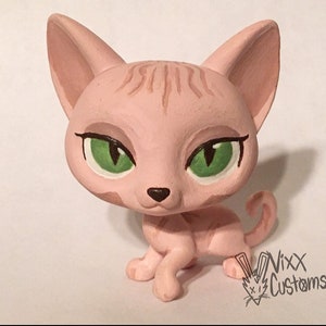 Figurine CHAT SPHYNX LPS #521 - PETSHOP Hasbro - Occasion