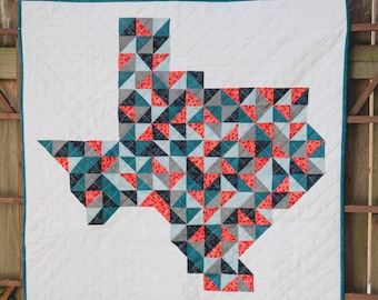 TEXAS Quilt: MADE to ORDER | Modern Baby Quilt | Toddler Quilt | Baby Blanket | Handmade Baby Quilt | Baby Quilts for Sale | Nursery | Quilt