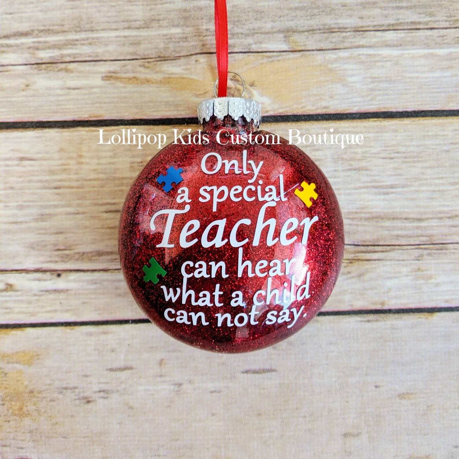 Special Needs Teacher Gift Ornament Autism - Etsy