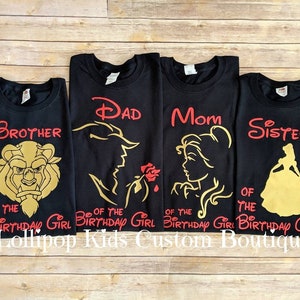 Beauty, Beast, Birthday, Vacation black or white short sleeve Shirt