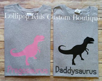 Daddyosaurus or Pregosaurus tee short sleeve shirt*