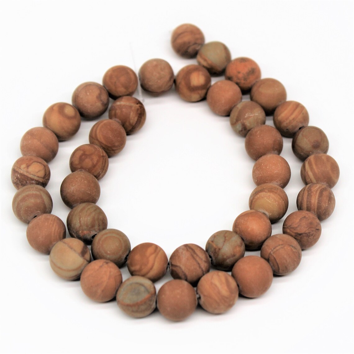Matte Wood Grain Jasper Gemstone Round Loose Beads 6/8/10mm Etsy