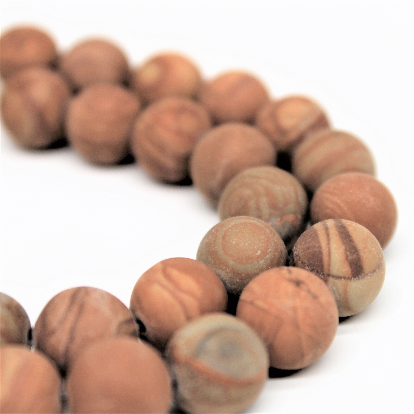 Matte Wood Grain Jasper Gemstone Round Loose Beads 6/8/10mm Etsy