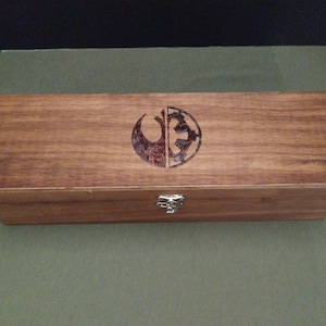 Rebellion/Galactic Empire Finished Decorative Lightsaber Display Box - Ready to Ship!