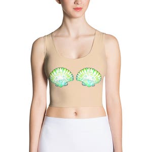 Crop-top met zeemeerminschelpen: perfect voor kostuum- of zomerkleding!