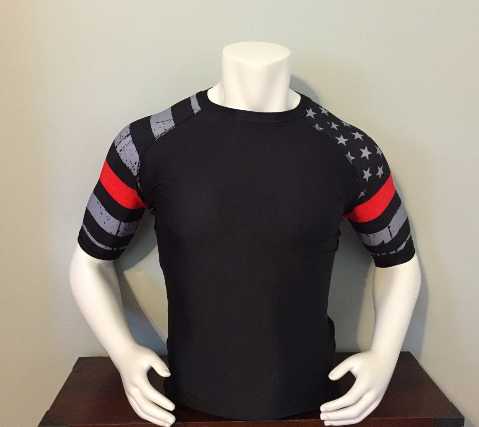 Rash Guard Firefighter Thin Red Line MMA, Jiu Jitsu Etsy