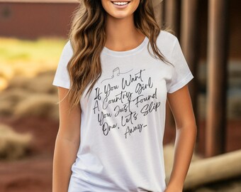 Country Girl Lyrics T-Shirt, Jelly Roll Inspired Tee