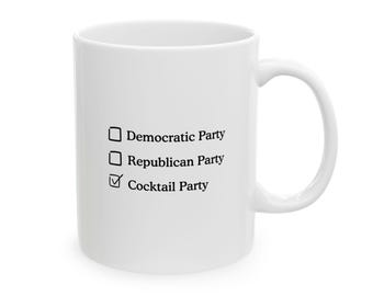 Umorismo politico Politica Democratico Repubblicano Cocktail Party, 11 once