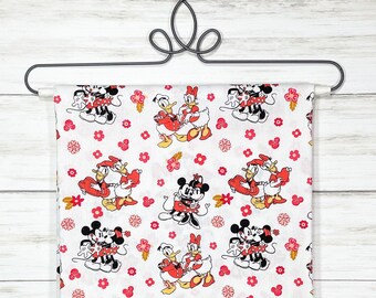 Mickey Mouse Fabric Donald Duck and Goofy. With Friends Minnie Mouse