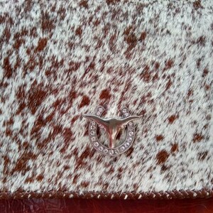 Longhorn Cowhide Handbag Vintage style