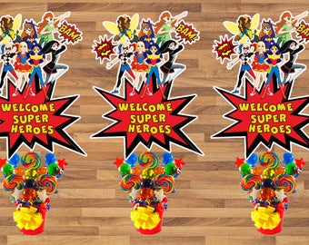 Dc Superhero Girls Birthday Etsy