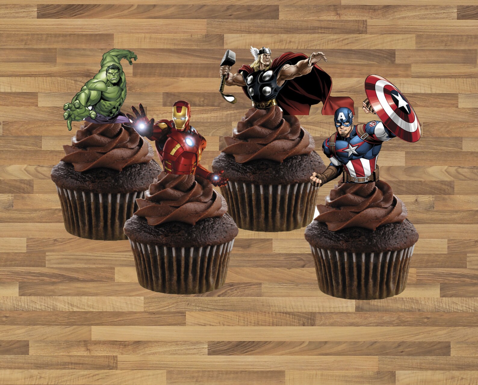 Avengers cupcake toppers Etsy