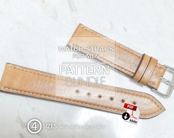 watch strap template etsy