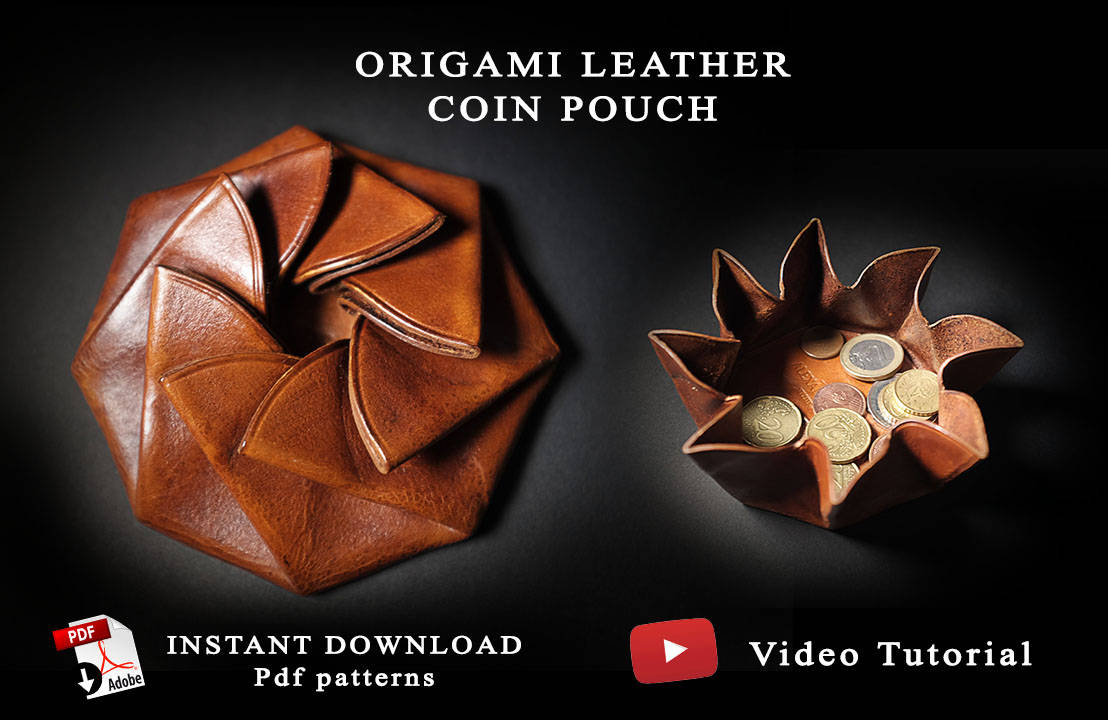 Origami Folding Leather Coin Purse — Little Marrakesh Bazaar