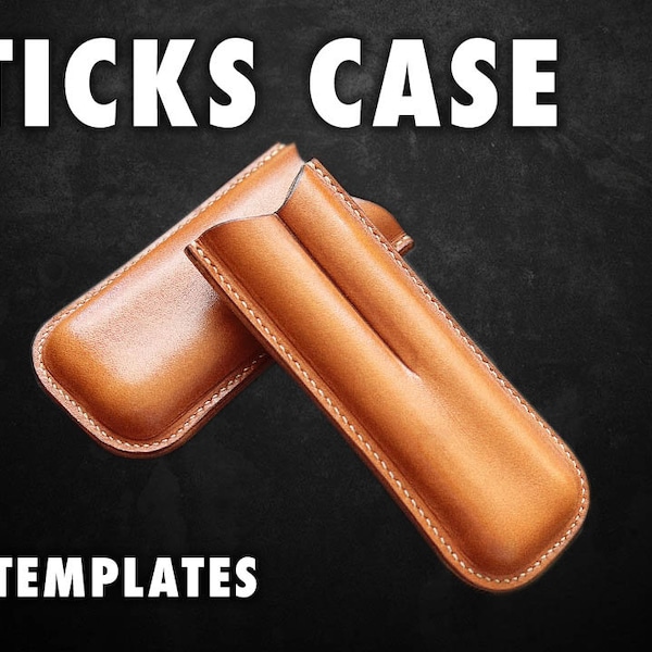 2 Sticks cigar case - PDF patterns+ Video Tutorial