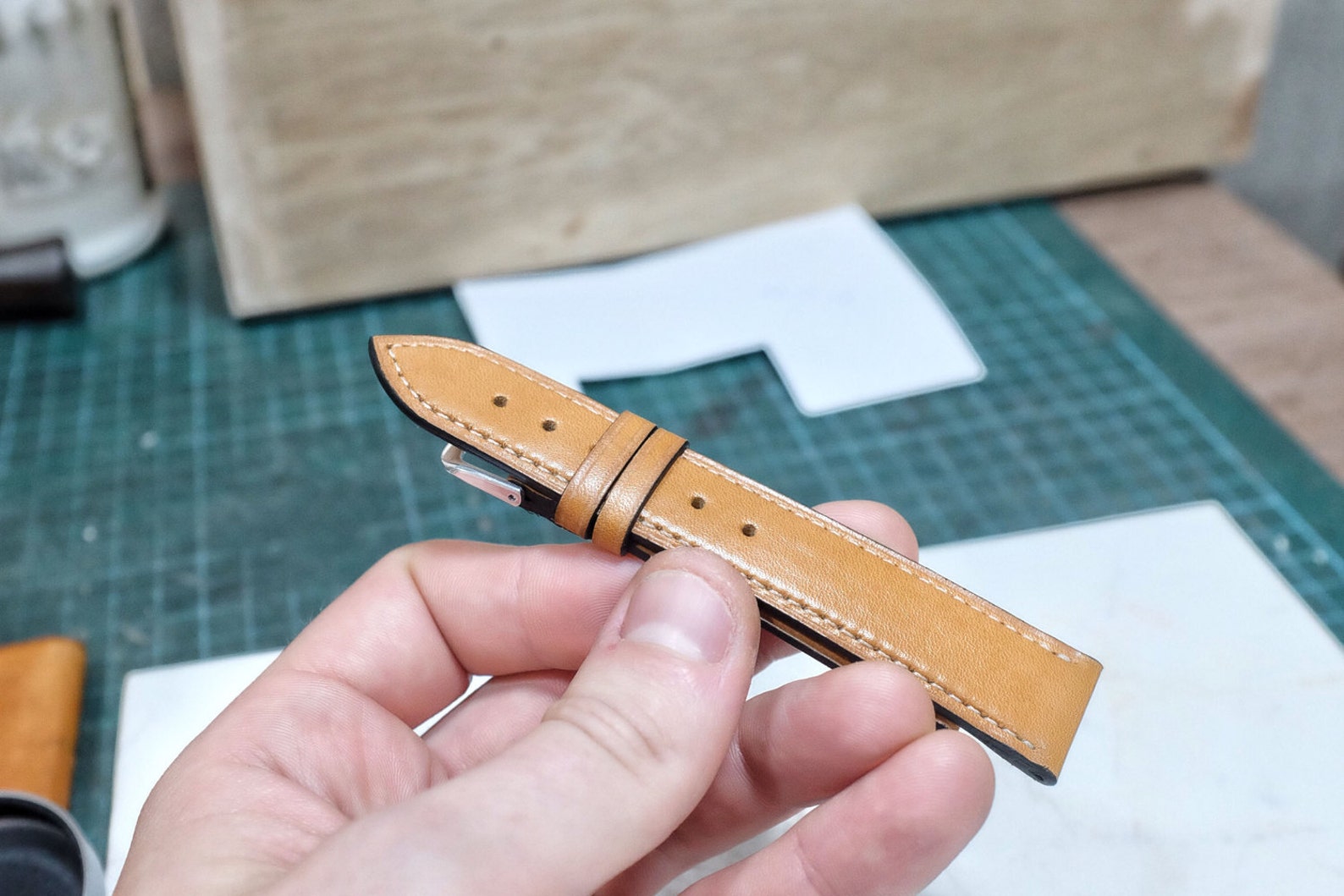 Leather Watch Strap Patterns 4 Sizesvideo Tutorial/standard Etsy