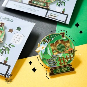 Home of the Hobbit The Shire Enamel Pin image 2