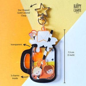 The Foxes Bubble Drink Shaker Charm Keychain image 3