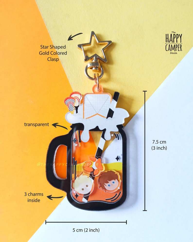 The Foxes Bubble Drink Shaker Charm Keychain image 3