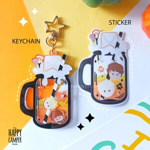 The Foxes Bubble Drink Shaker Charm Keychain image 4