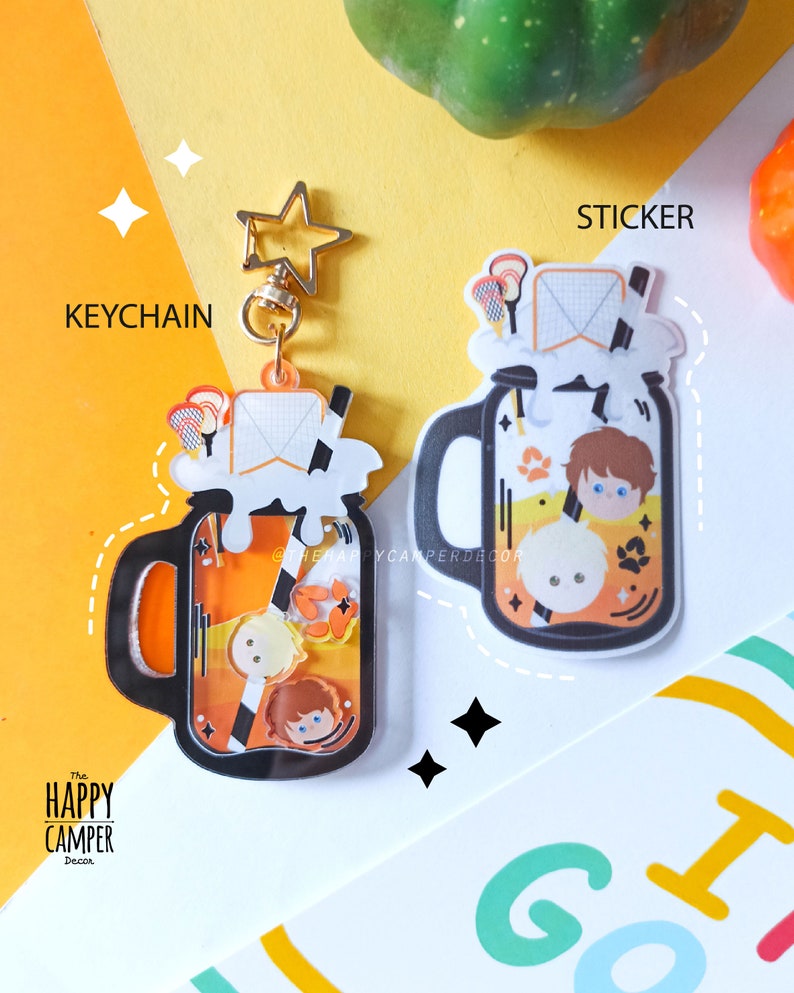 The Foxes Bubble Drink Shaker Charm Keychain image 4