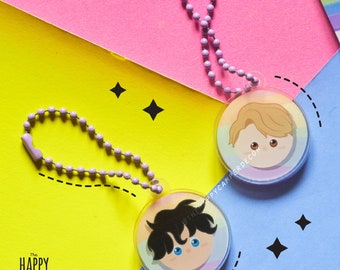 Narlie Nick & Charlie Heartstopper - Mini Charm Keychain Phone Strap