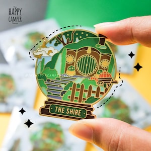 Home of the Hobbit The Shire Enamel Pin image 1