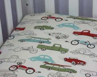 crib sheet on back seat of car