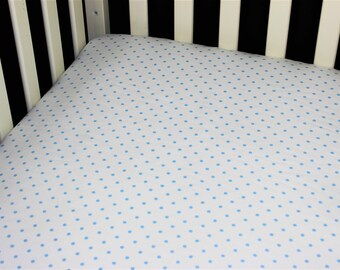 Polka Dot Crib Sheet Etsy