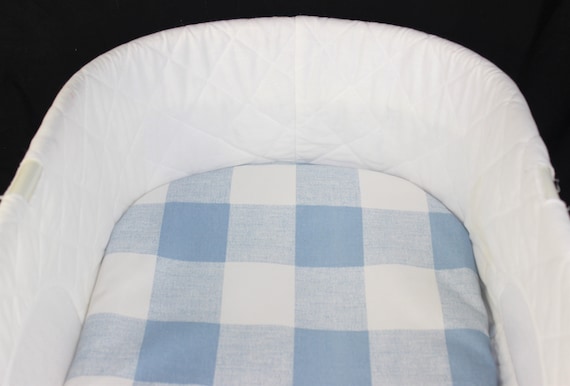 blue moses basket sheets