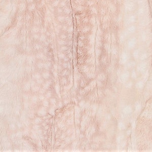 Luxe Cuddle - Pink Fawn Minky Fabric From Shannon Fabrics