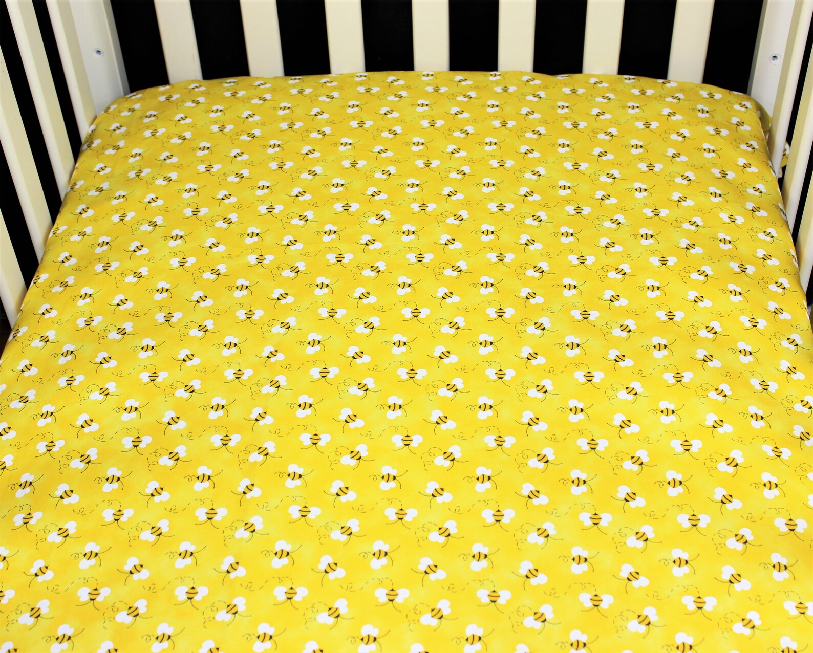 Fitted Crib Sheet / Mini Crib Sheet / Pack N Play Yellow Etsy