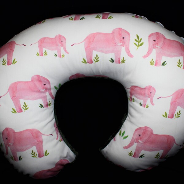 Pink Elephant Pillow Etsy