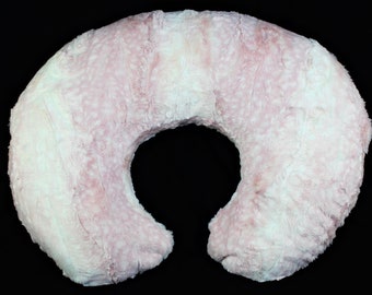 Minky Nursing Pillow Cover - Pink Fawn Minky