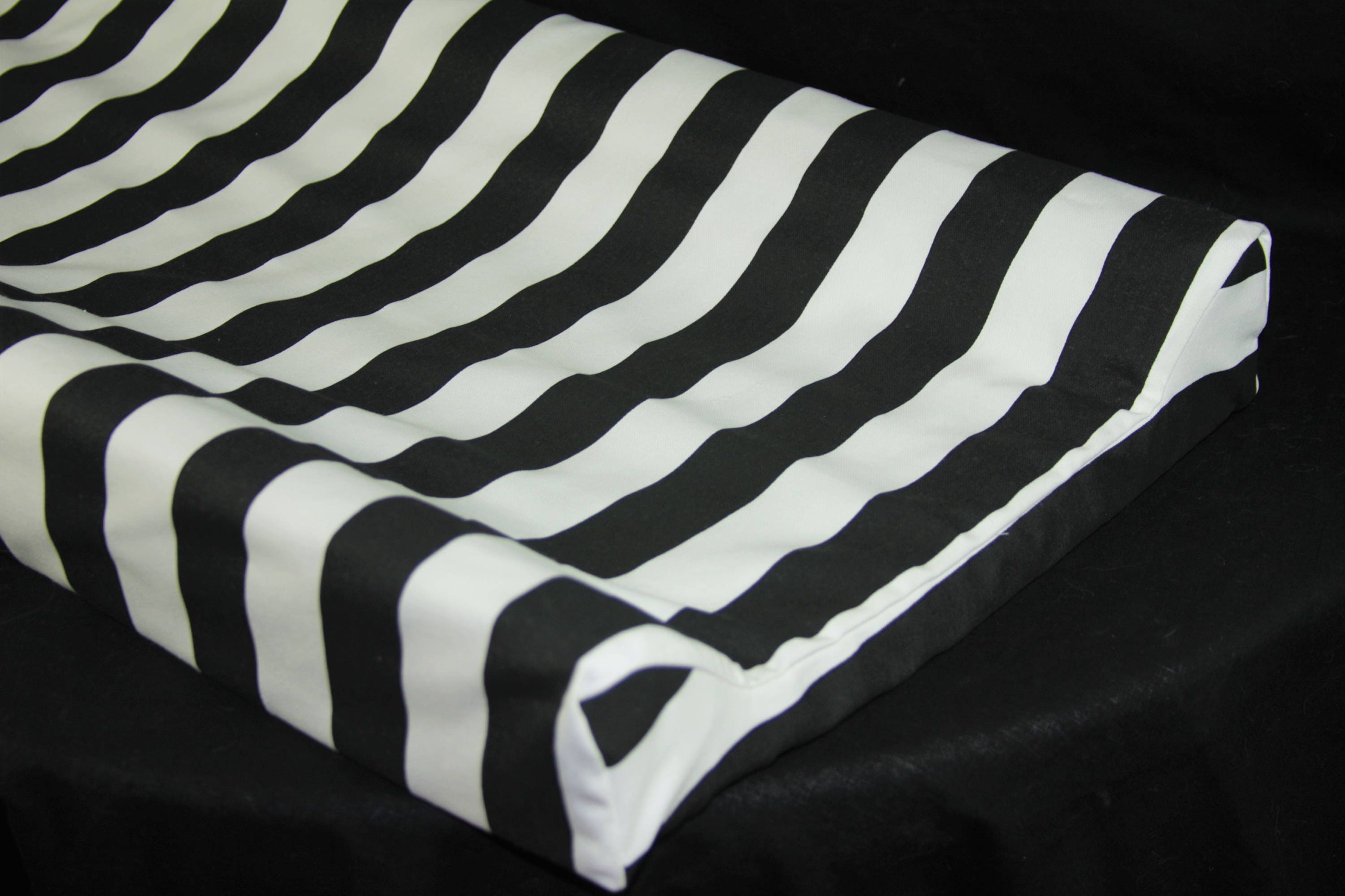 Black White Striped 