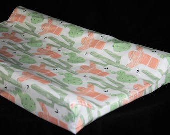 peach changing pad cover