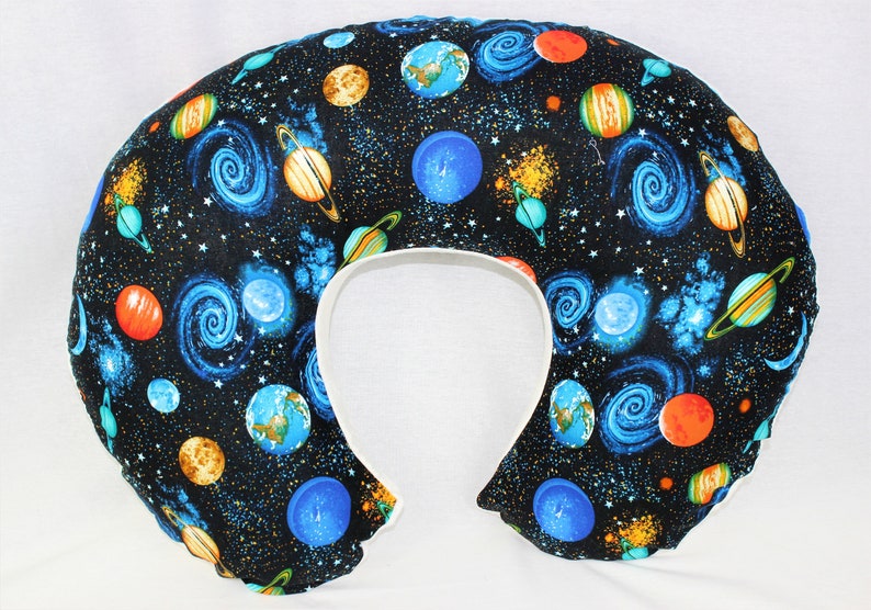 Planets With Minky Underside Boppy Pillow Cover