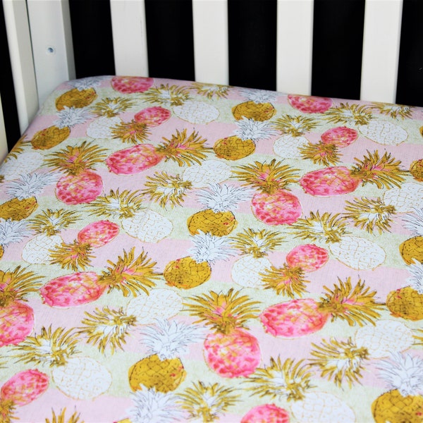 Coral Crib Sheet Etsy