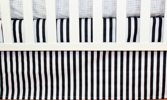 Black and white crib cheap skirt