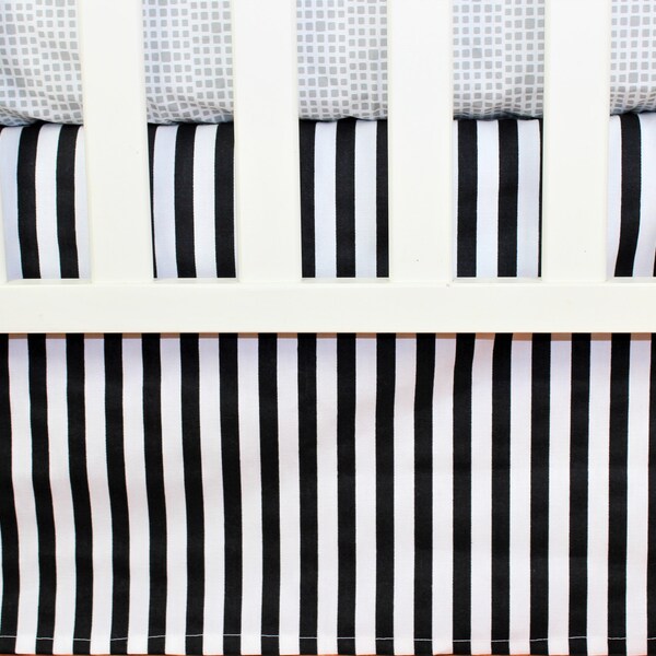 Striped Crib Skirt Etsy
