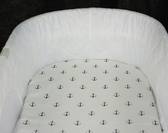 Sheet - Navy Anchors  - Any size/shape sheet