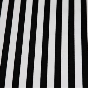 Cotton Knit Fitted Crib Sheet / Mini Crib Sheet / Pack N Play Black & White Stripe image 4