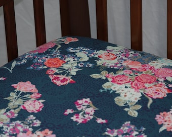 Fitted Crib Sheet / Mini Crib Sheet / Pack N Play - Nici Flora Oceanon