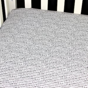 Fitted Crib Sheet / Mini Crib Sheet / Pack N Play - Black Designs