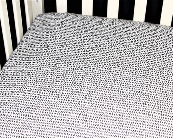 Fitted Crib Sheet / Mini Crib Sheet / Pack N Play - Black Designs