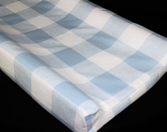 Standard Changing Pad Cover / IKEA Vadra Change Pad -  Blue Buffalo Check